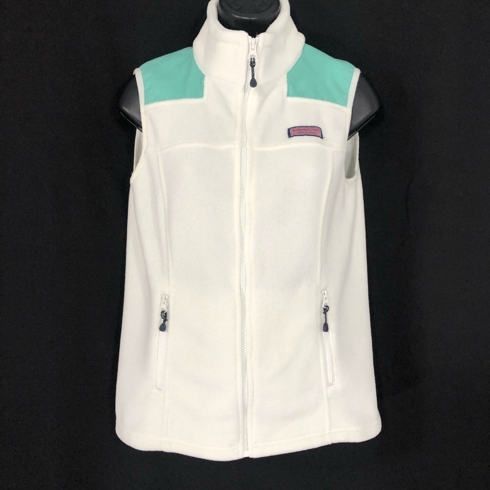 Vineyard Vines Fleece Vest Full Zip Polyester XS